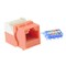 Bestlink Netware CAT6 Tool Less Keystone Jack- Orange 101707OR - alternate 1